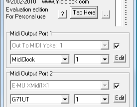 software - MIDIClock 3.03 screenshot