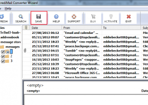 software - Migrate Incredimail to Windows Live Mail 4.0 screenshot