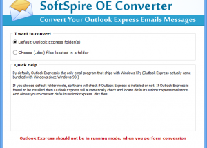 software - Migrate Outlook Express to Outlook 2016 1.4.5 screenshot