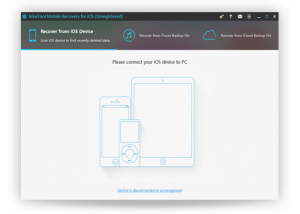 software - MiniTool Mobile Recovery for iOS Free 1.3.0 screenshot