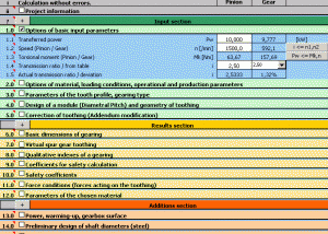 software - MITCalc Bevel Gear Calculation 1.20 screenshot