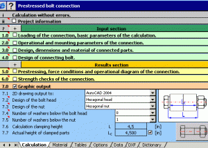 software - MITCalc Bolted connection 1.25 screenshot