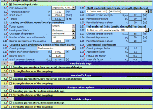 MITCalc Shaft connection screenshot