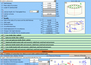 software - MITCalc Shells 1.13 screenshot