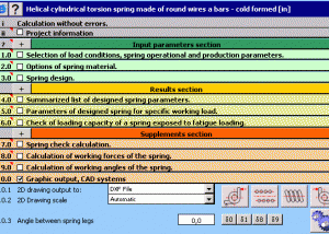 software - MITCalc Torsion Springs 1.22 screenshot