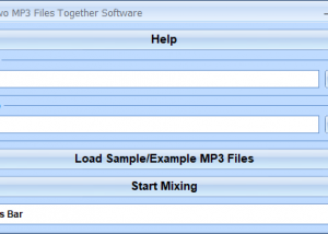 Mix Two MP3 Files Together Software screenshot