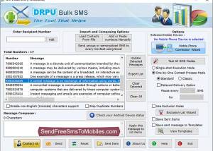 Mobile Bulk SMS Software screenshot