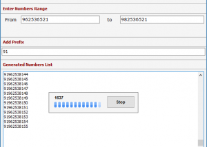 software - Mobile Number Generator 2.9.1.22 screenshot