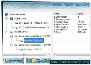 software - Mobile Phone Recovery 5.3.1.2 screenshot