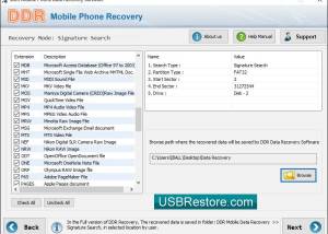 Mobile Phone Restore Software screenshot