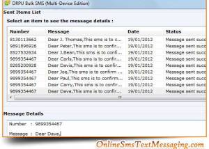 Mobile SMS Applications screenshot