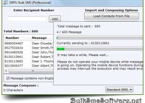 software - Mobile SMS Sending Software 9.2.1.0 screenshot