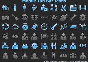 Mobile Tab Bar Icons screenshot