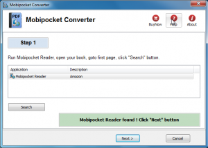 Mobipocket Converter screenshot