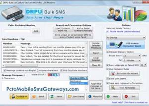 Modem Text Messaging Software screenshot