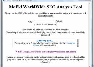 Mofiki's SEO Analyzer screenshot