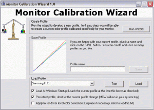 Monitor Calibration Wizard screenshot