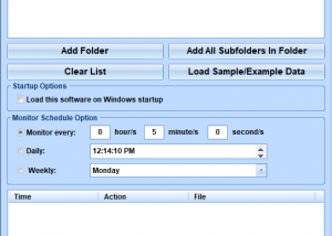 software - Monitor Folder For Changes Software 7.0 screenshot