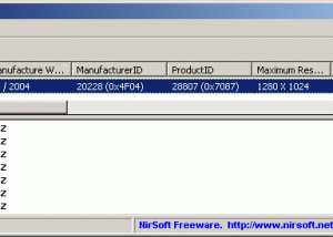 software - MonitorInfoView 1.22 screenshot