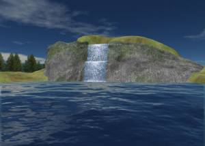 Mountain Lake Waterfall Screensaver screenshot
