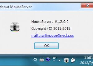 Mouse Server for Windows screenshot