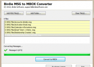 software - Move MSG to Thunderbird 2.8 screenshot