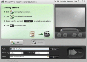 software - Moyea PPT to Video Converter Edu Edition 2.8.0.6 screenshot