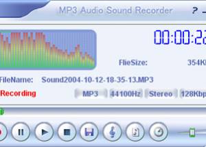 software - MP3 Audio Sound Recorder 1.25 screenshot