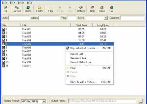 software - MP3 CD Ripper Pro 2.5 screenshot