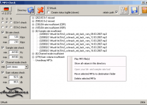 MP3-Check screenshot