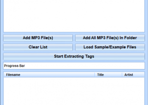 software - MP3 Extract ID3 Tags From Multiple Files Software 7.0 screenshot