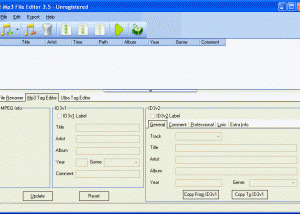 software - Mp3 File Editor 3.7 screenshot