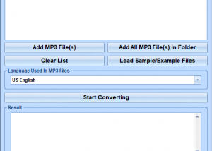 software - MP3 Speech To Text Converter Software 7.0 screenshot