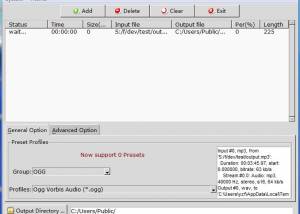 software - MP3 to OGG Converter 1.0.1 screenshot
