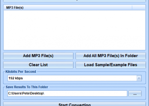 software - MP3 Variable To Constant Bit Rate Software 7.0 screenshot