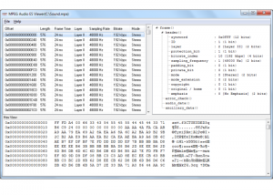 software - MPEG Audio ES Viewer 2.0 screenshot