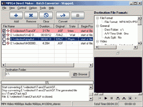 software - MPEG4 Direct Maker 6.4.0 screenshot