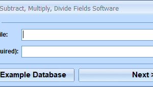 software - MS Access Add, Subtract, Multiply, Divide Fields Software 7.0 screenshot