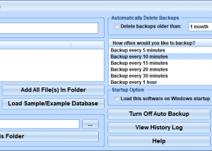 software - MS Access Backup File Auto Save Software 7.0 screenshot