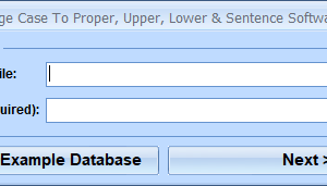 MS Access Change Case To Proper, Upper, Lower & Sentence Software screenshot