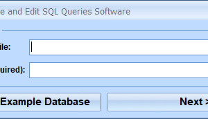 MS Access Create and Edit SQL Queries Software screenshot