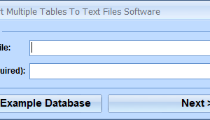 software - MS Access Export Multiple Tables To Text Files Software 7.0 screenshot