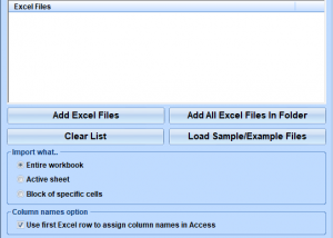 software - MS Access Import Multiple Excel Files Software 7.0 screenshot