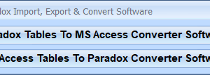 software - MS Access Paradox Import, Export & Convert Software 7.0 screenshot