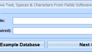 MS Access Remove Text, Spaces & Characters From Fields Software screenshot