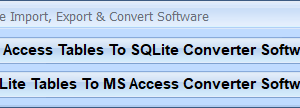 MS Access SQLite Import, Export & Convert Software screenshot