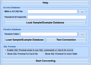 software - MS Access Tables To Paradox Converter Software 7.0 screenshot