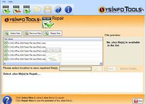 software - MS Excel Xlsx Recovery 2.0 screenshot