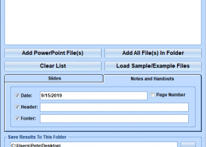 software - MS PowerPoint Add Headers and Footers To Multiple Presentations Software 7.0 screenshot