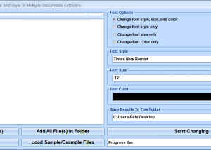 MS PowerPoint Change Font Size and Style In Multiple Documents Software screenshot